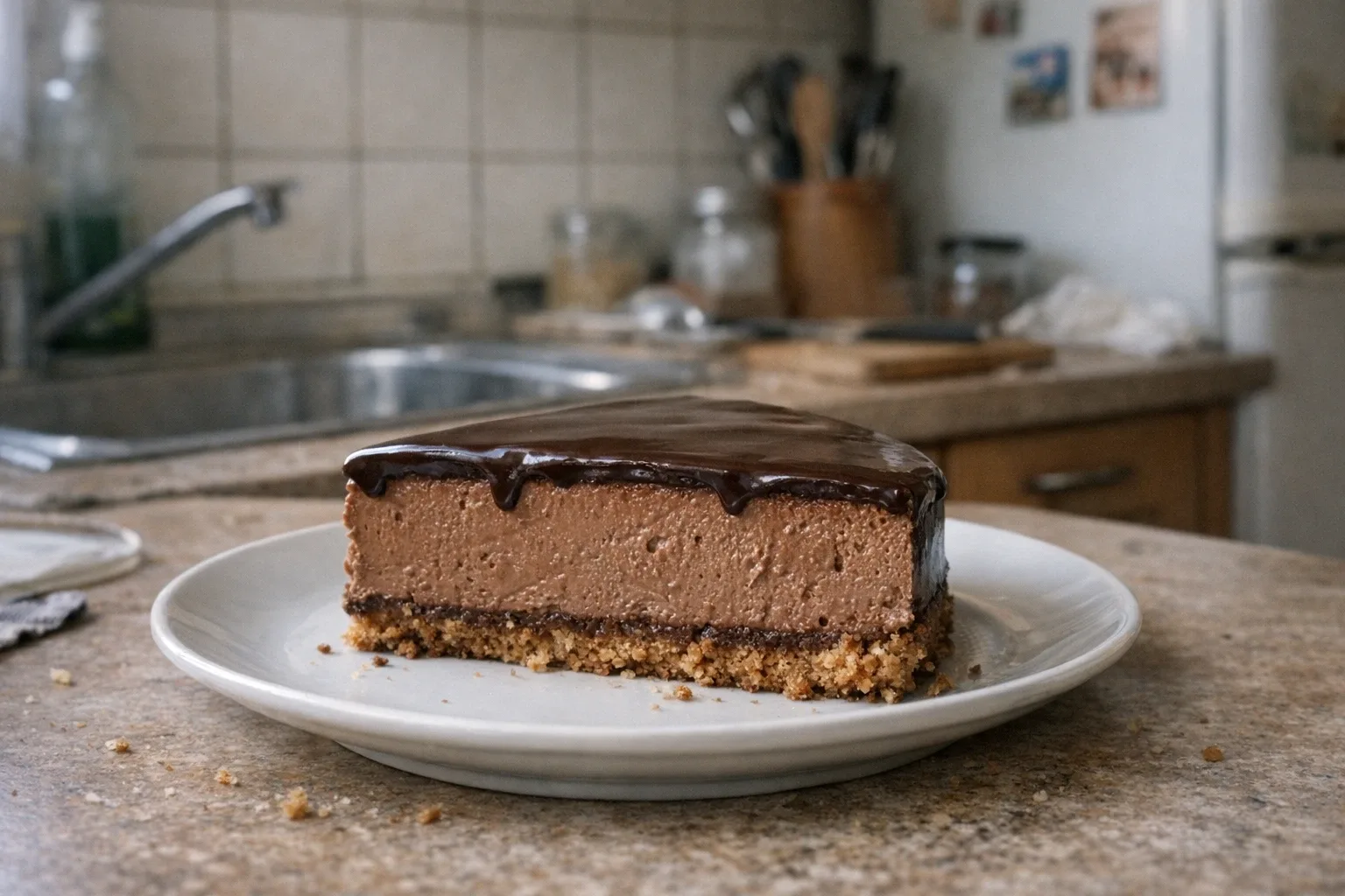 Ungebackener Schokoladen-Cheesecake