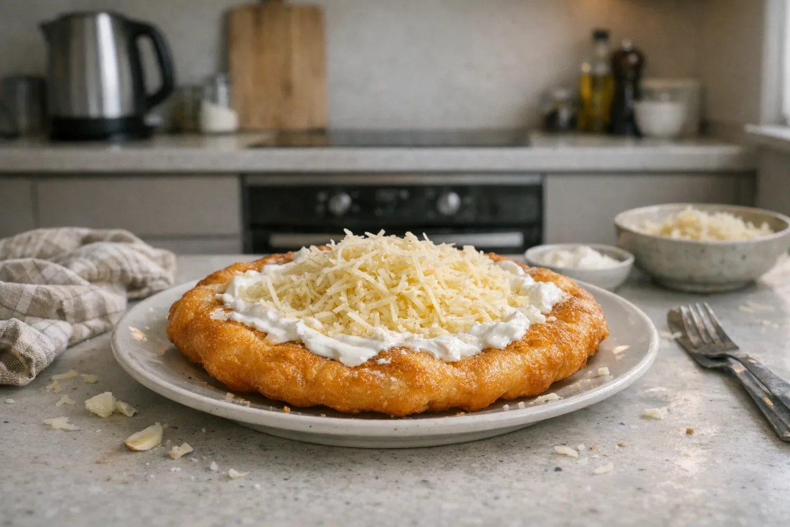 Hausgemachte Lángos