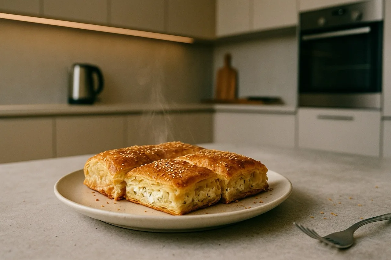 Börek aus Blätterteig mit Käsefüllung