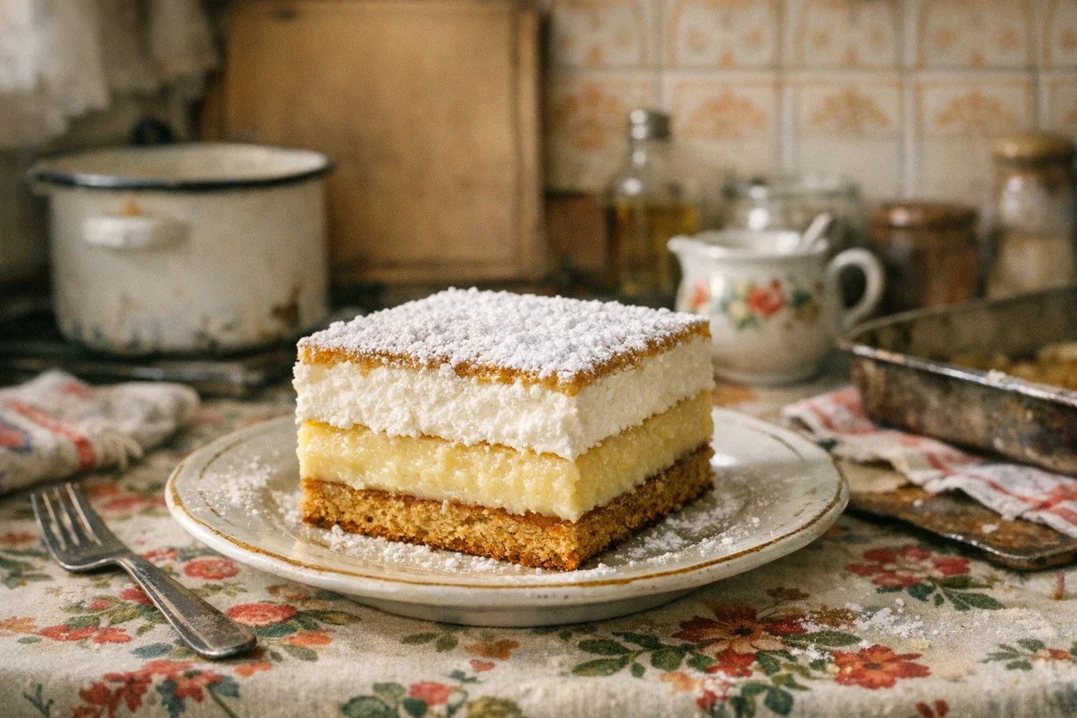 Mamas Honig-Cremeschnitten