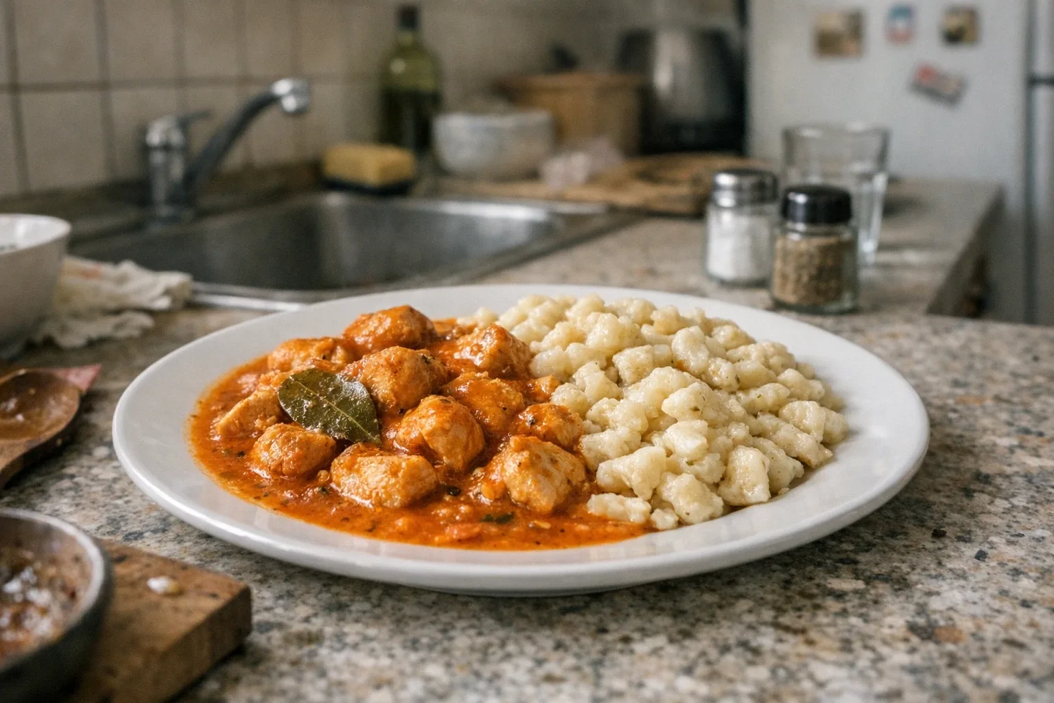 Hähnchenpaprikasch mit Nockerln