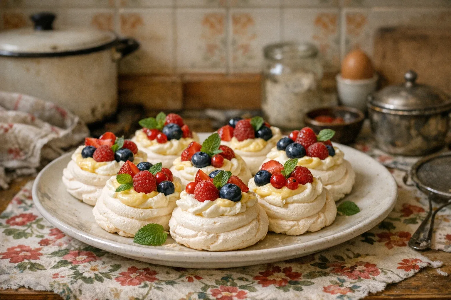 Mini-Pavlova-Torte