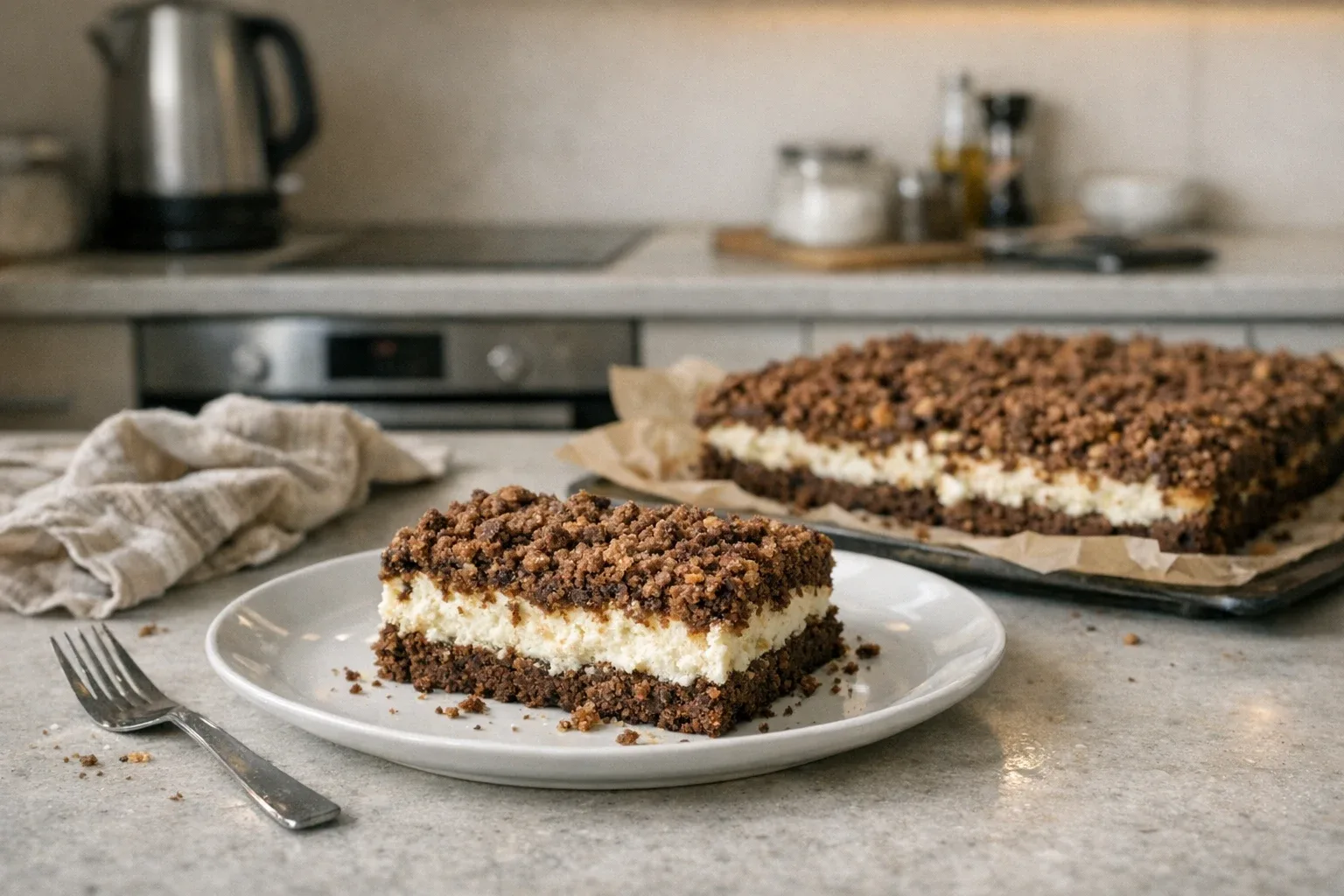 Quark-Raspelkuchen