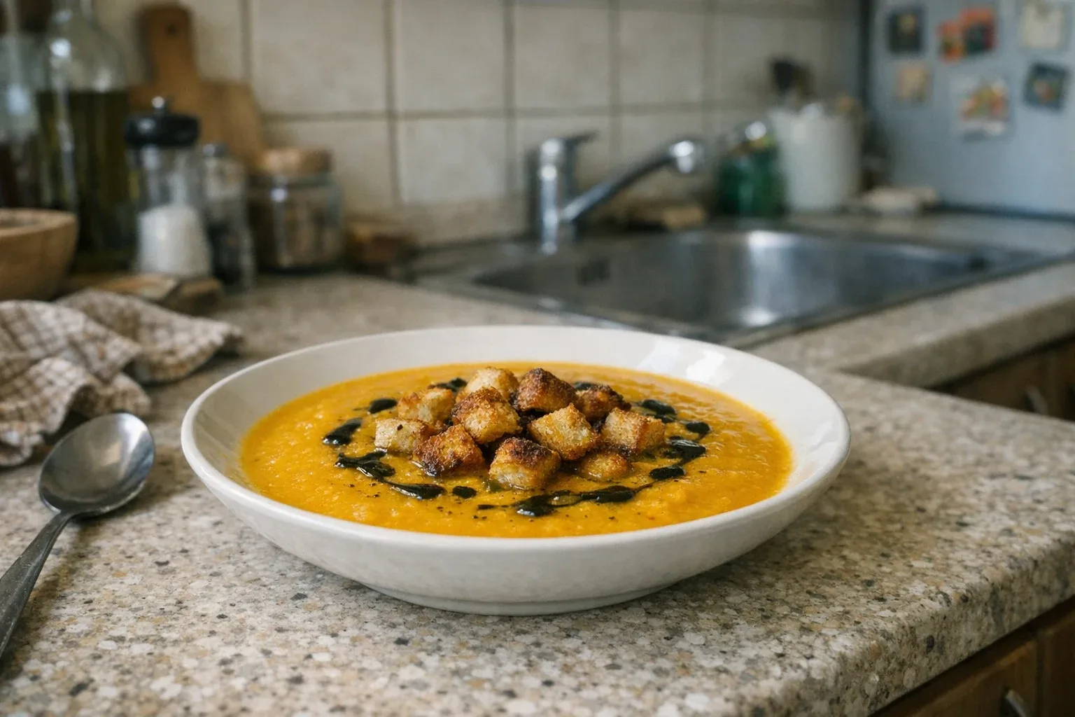 Hokkaido-Kürbissuppe