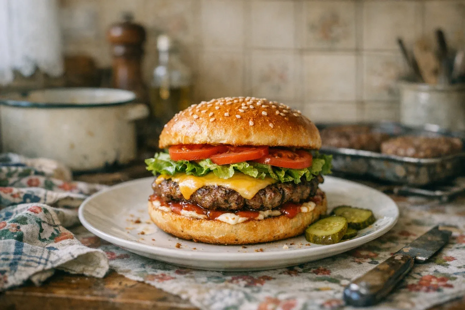 Hausgemachter Hamburger