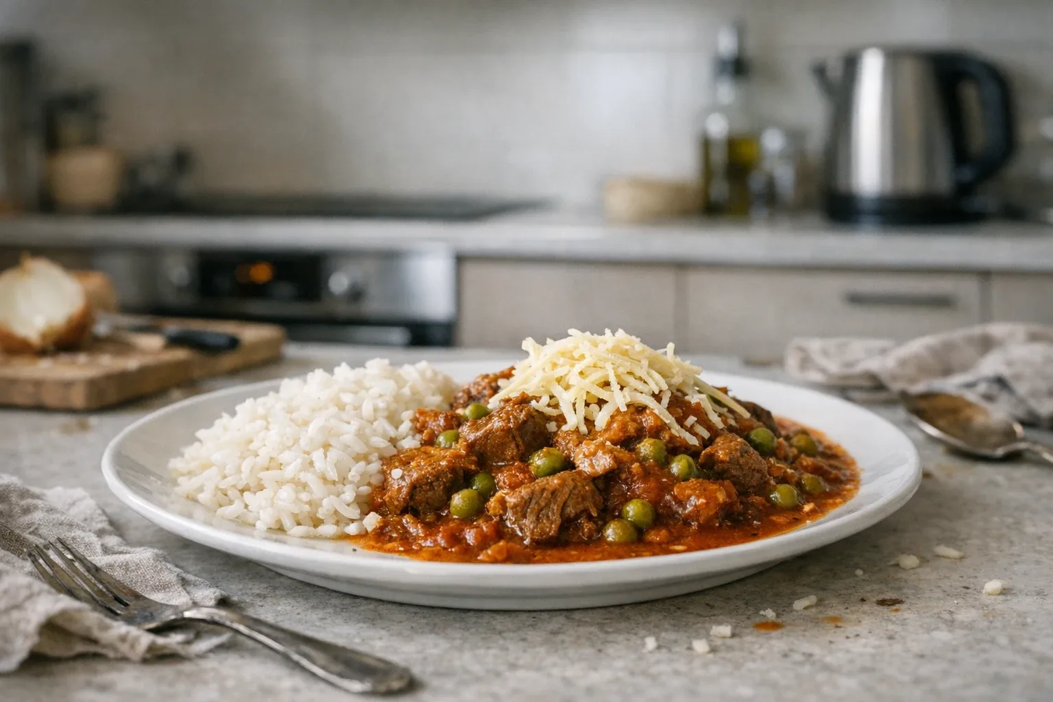 Mexikanisches Gulasch mit Käse
