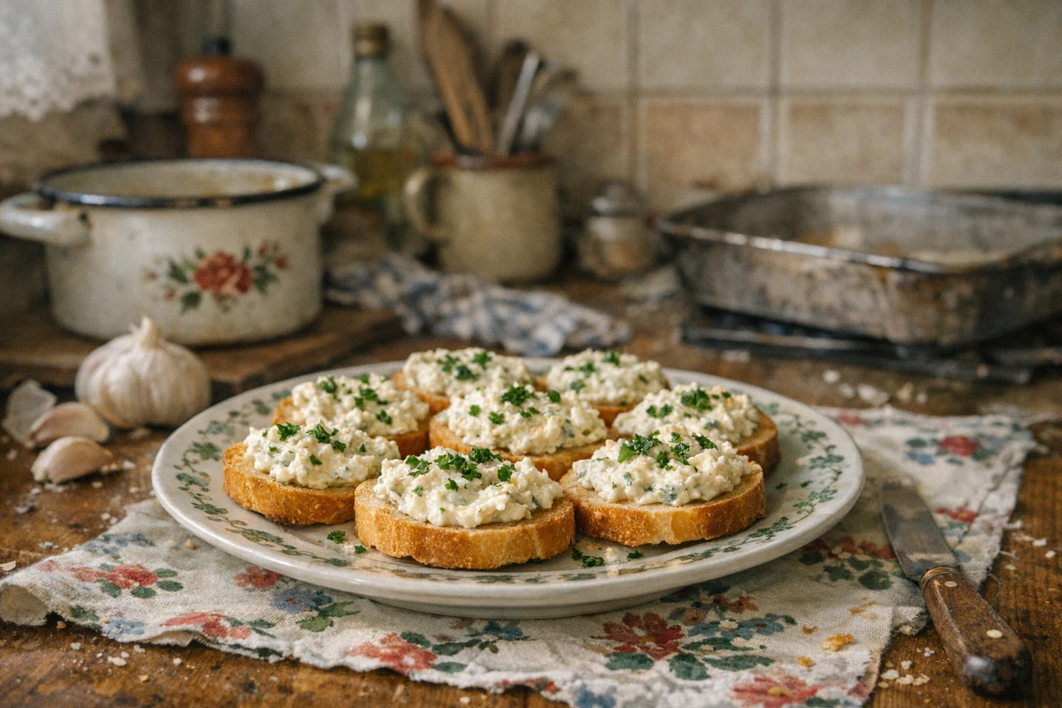 Knoblauchaufstrich für Canapés