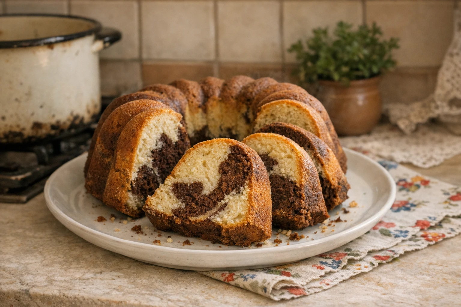 Marmorkuchen (Tassenrezept)