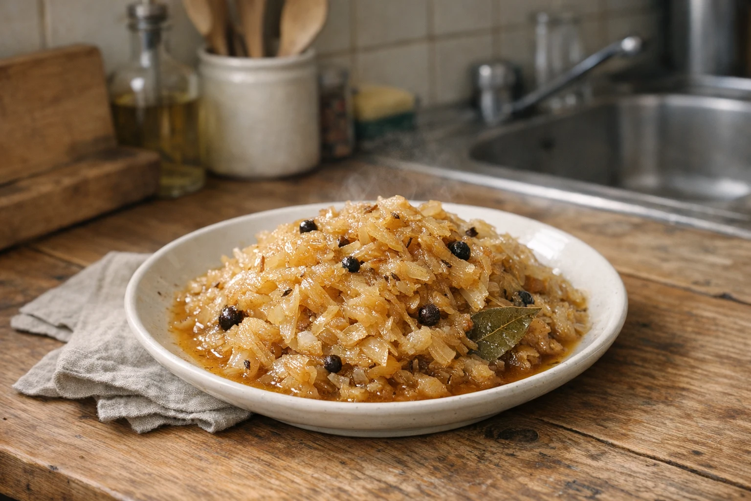 Sauerkraut mit Karamell und Chardonnay