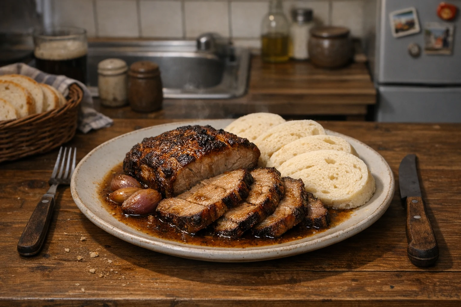Altböhmischer Schweinenackenbraten