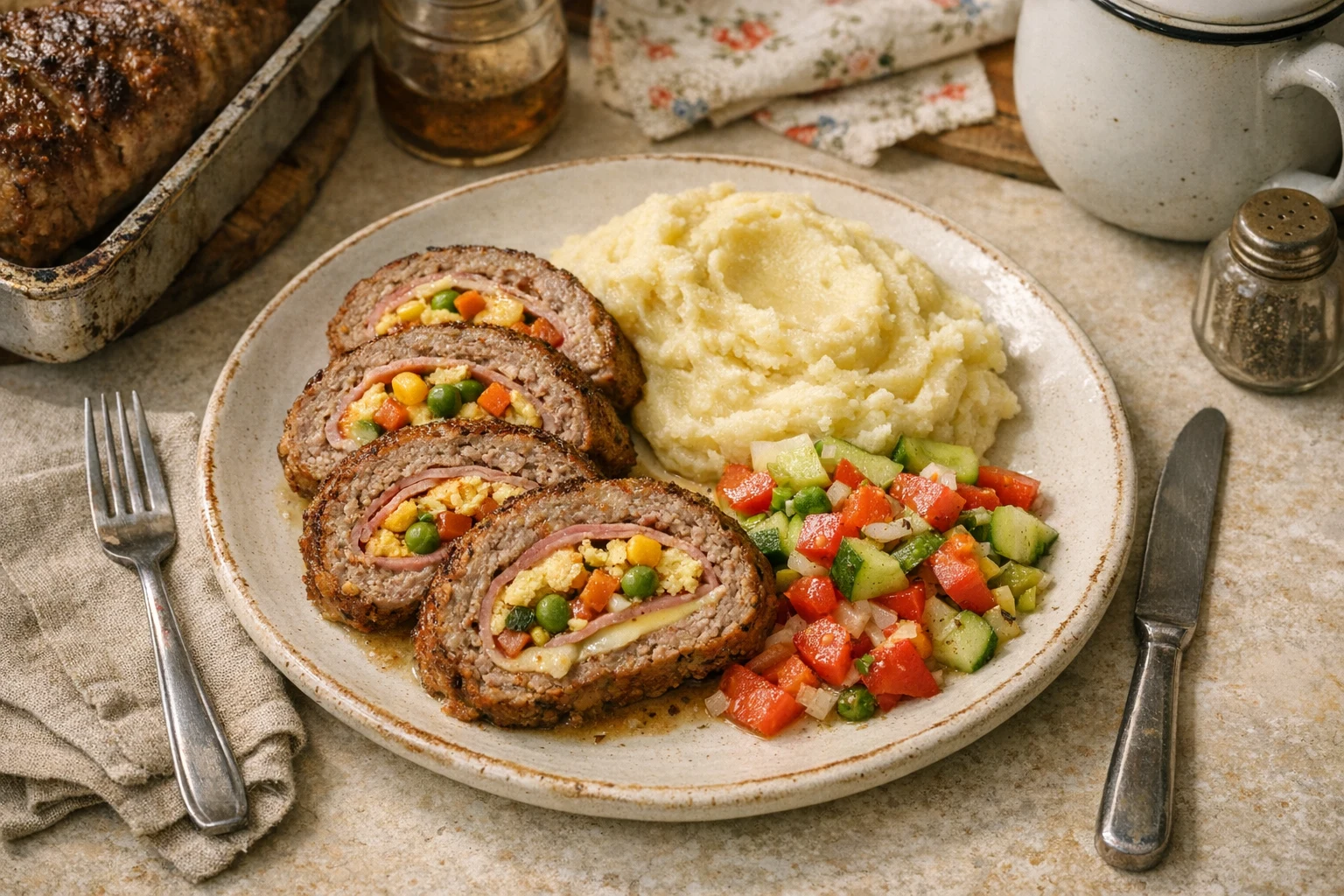 Hackfleischroulade