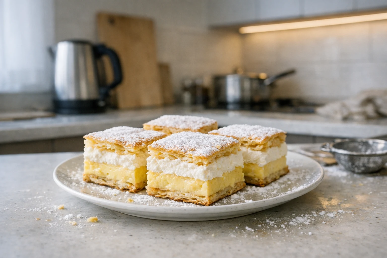 Cremeschnitte wie aus der Konditorei