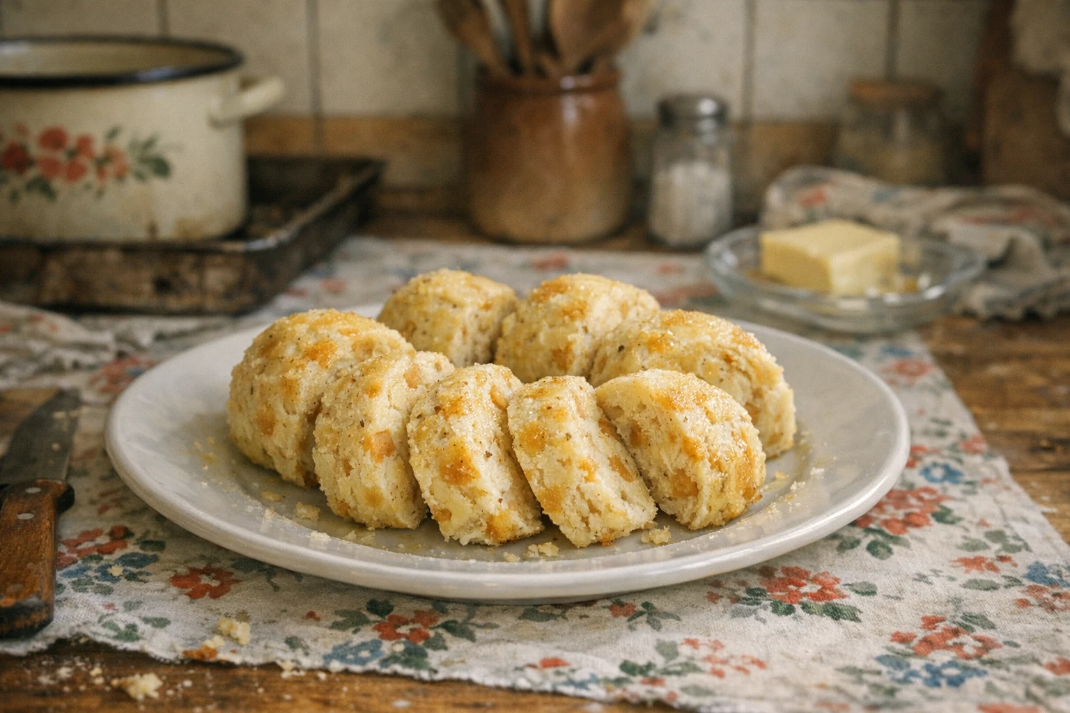Serviettenknödel aus der Tasse