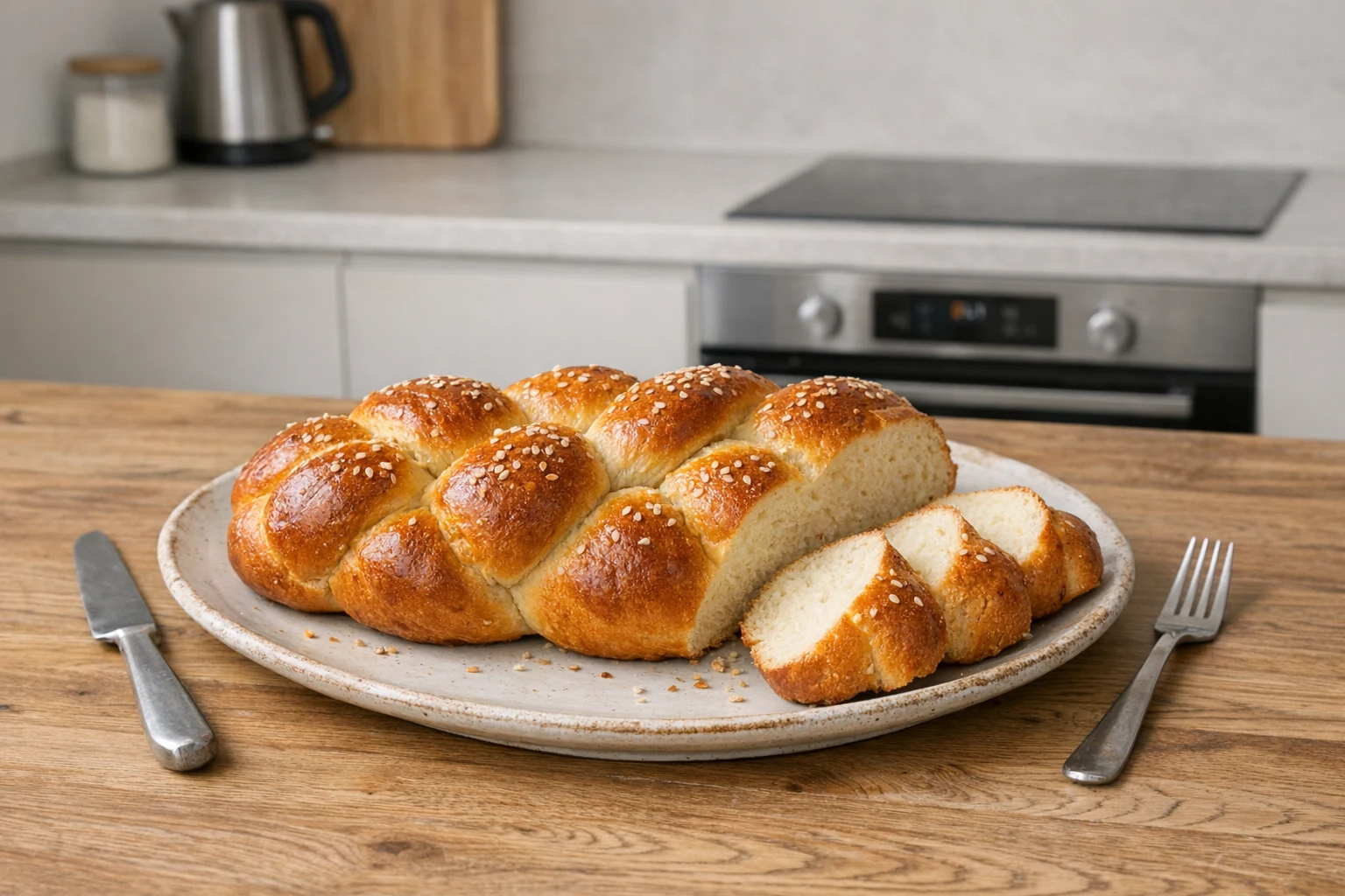 Weißer Hefezopf