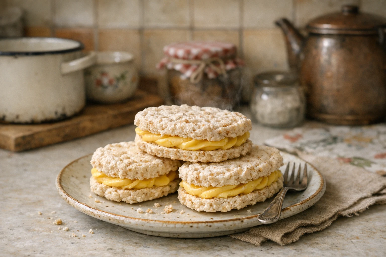 Laskonky mit Eigelbcreme