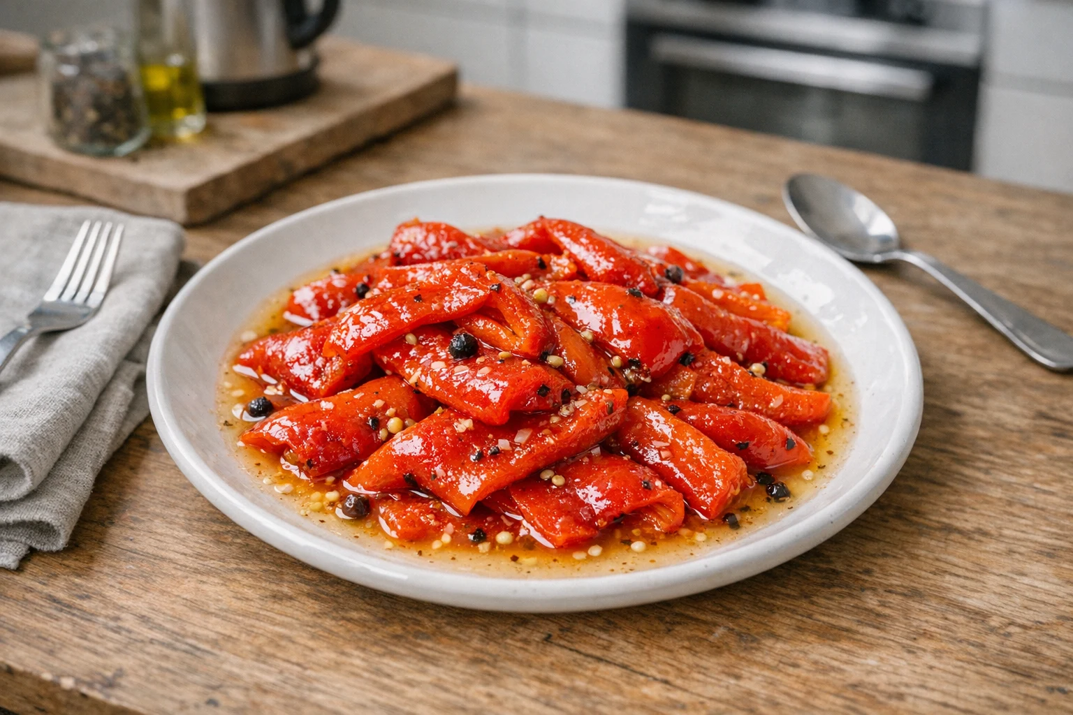 Eingelegte Spitzpaprika in Öl