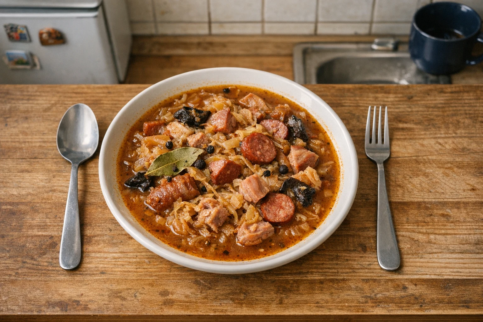 Weihnachtliche Sauerkrautsuppe zum Einkochen