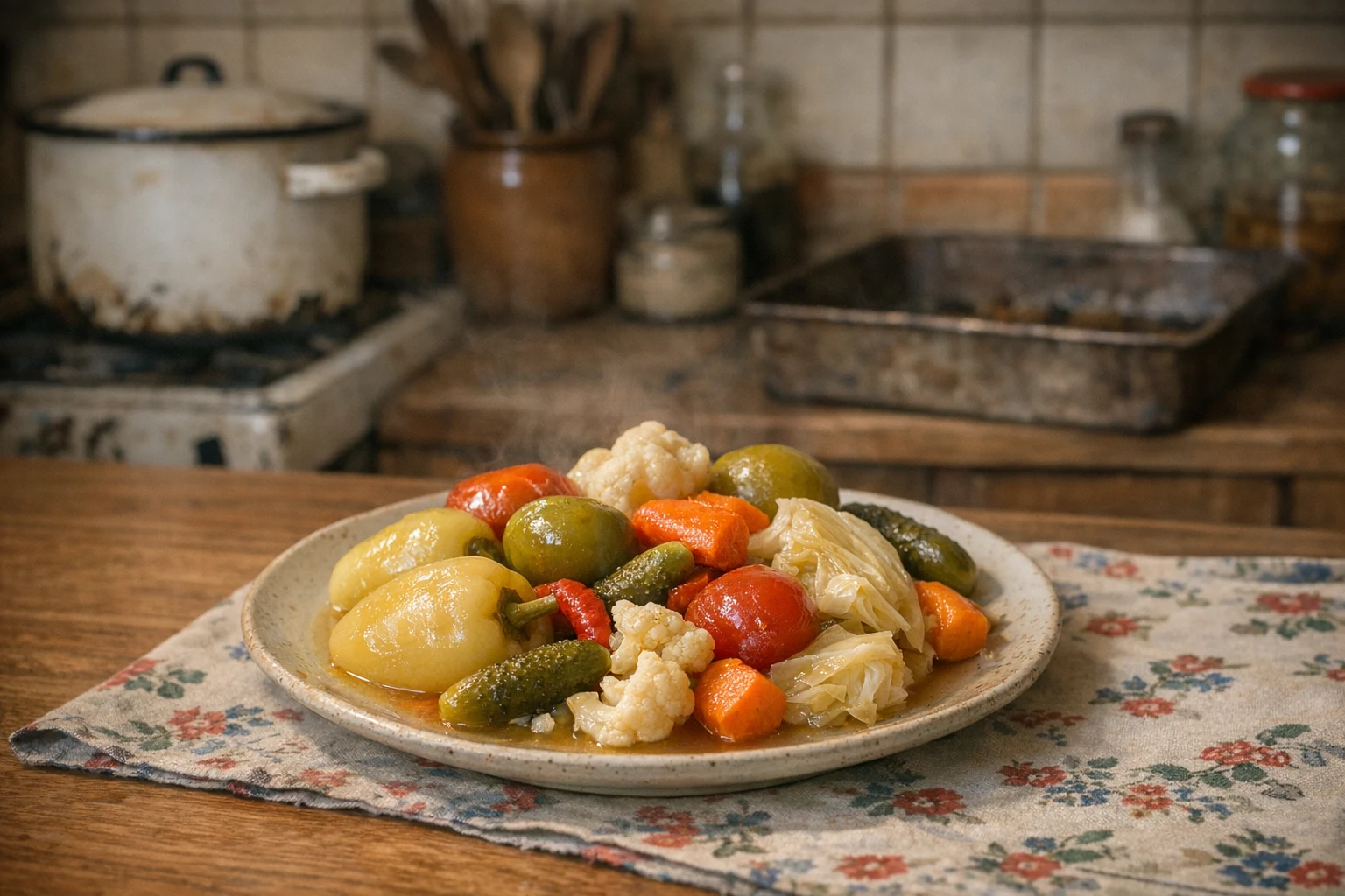 Fermentiertes Gemüse nach bulgarischem Rezept