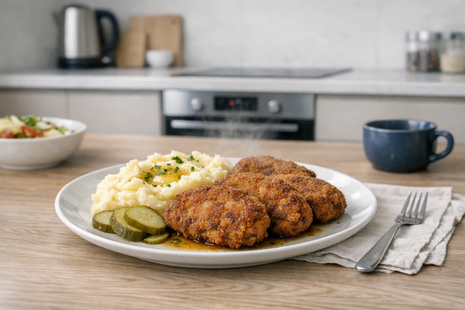 Klassisches Hacksteak