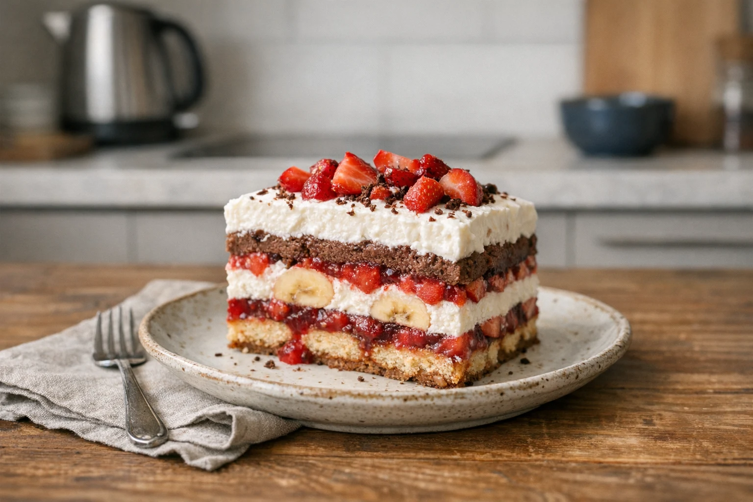 Kalte Fruchttorte ohne Backen