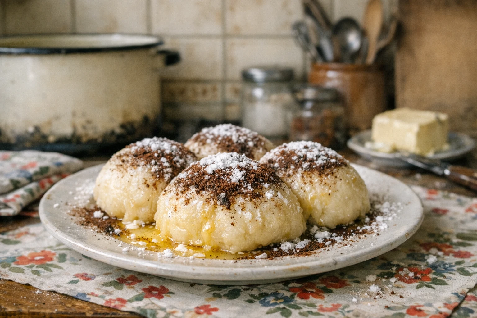 Dampfnudeln mit Fruchtmusfüllung