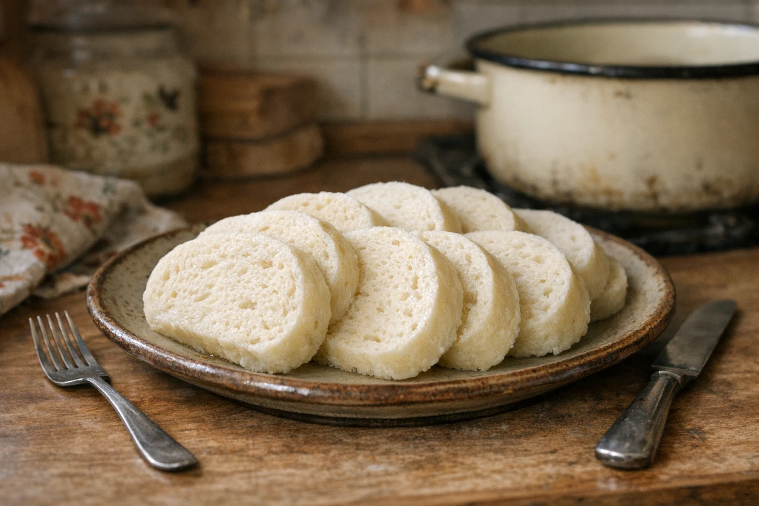 Gedämpfter Knödel