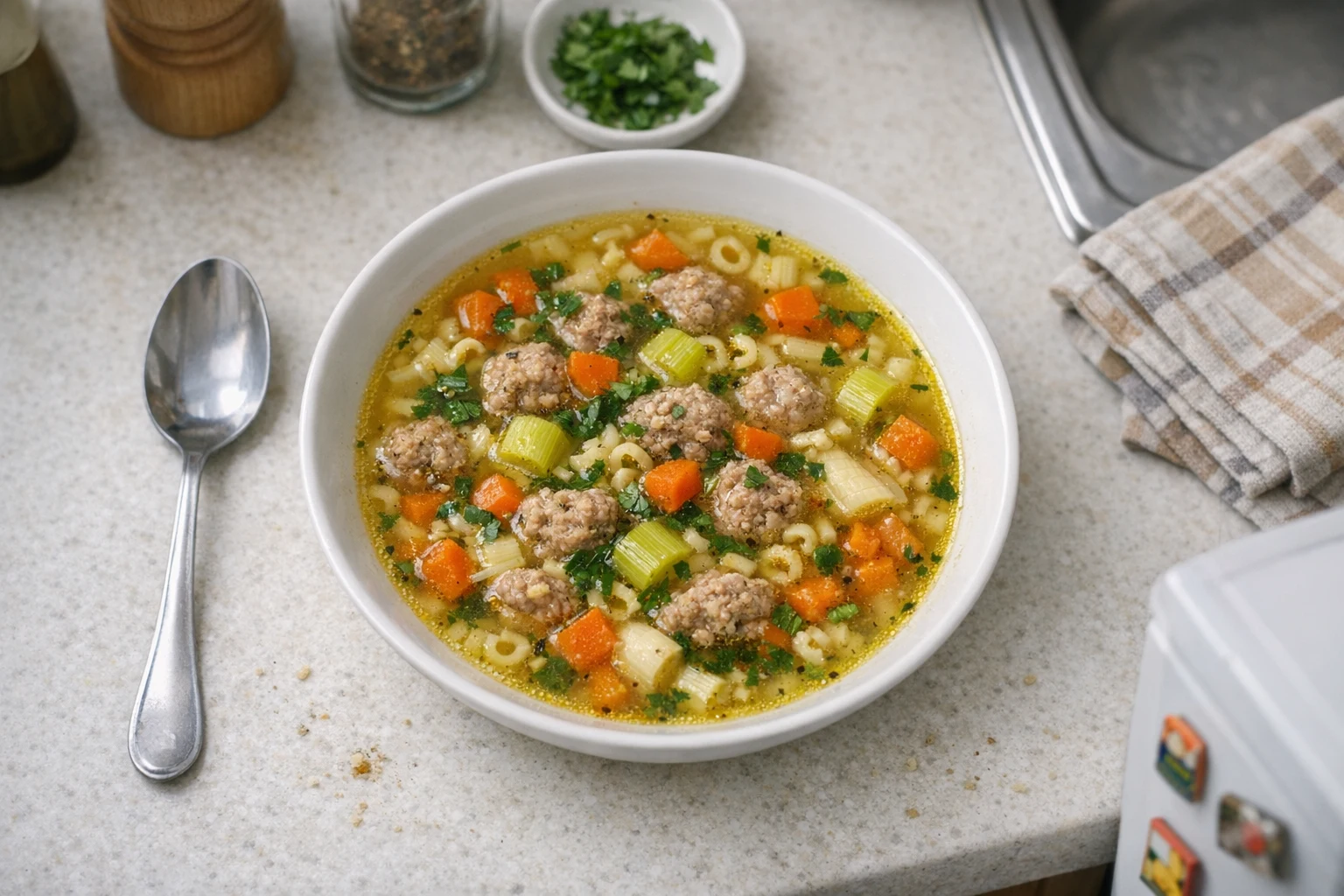Hausgemachte französische Suppe