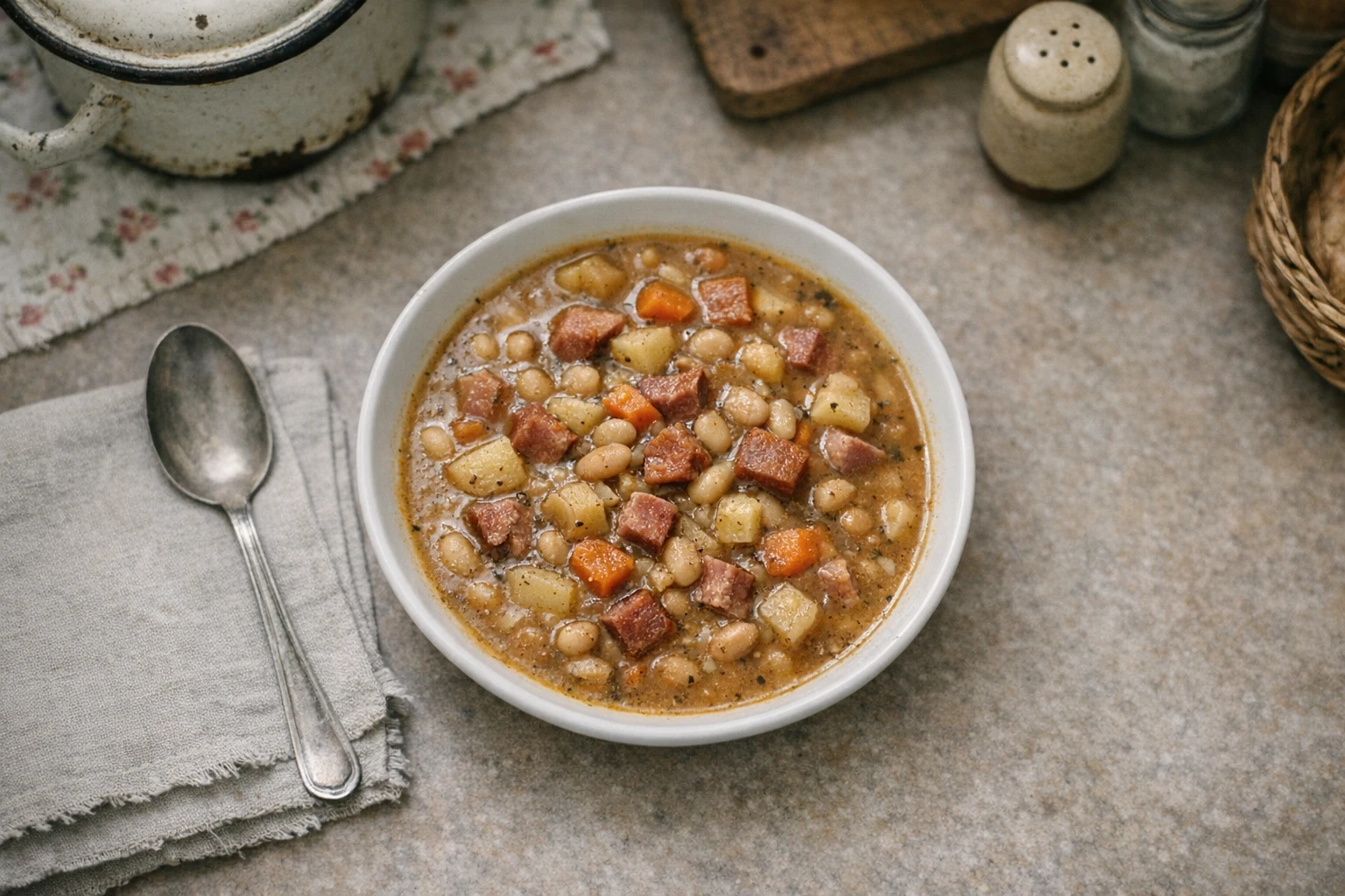 Bohnensuppe Andrlka
