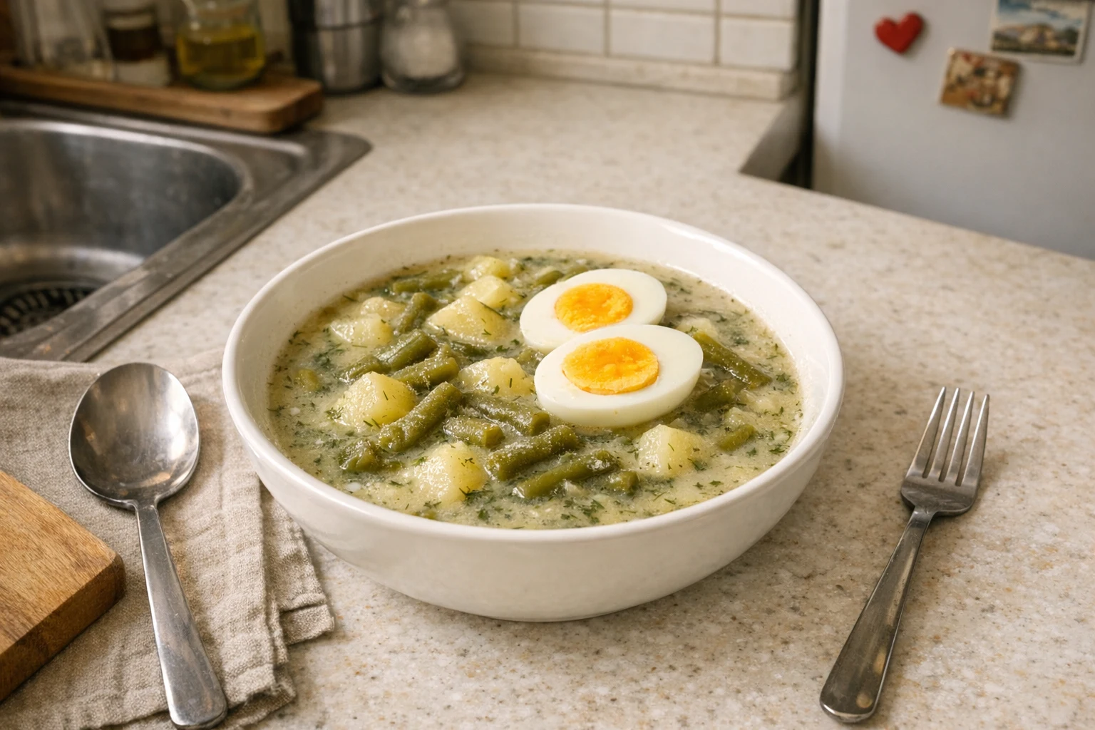 Grüne-Bohnen-Suppe