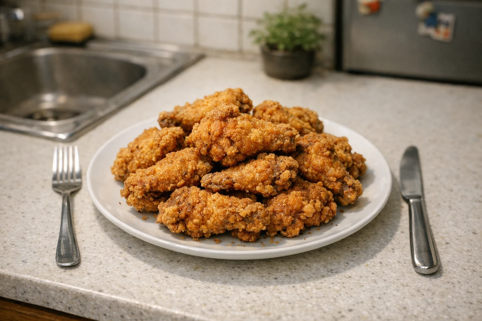 Hähnchenflügel nach KFC-Art