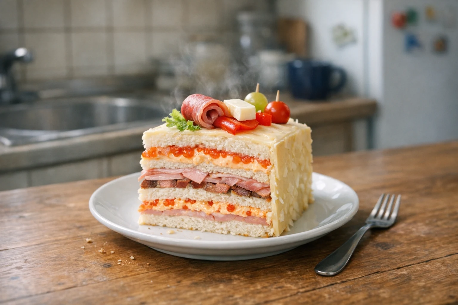 Herzhafte Sandwichtorte