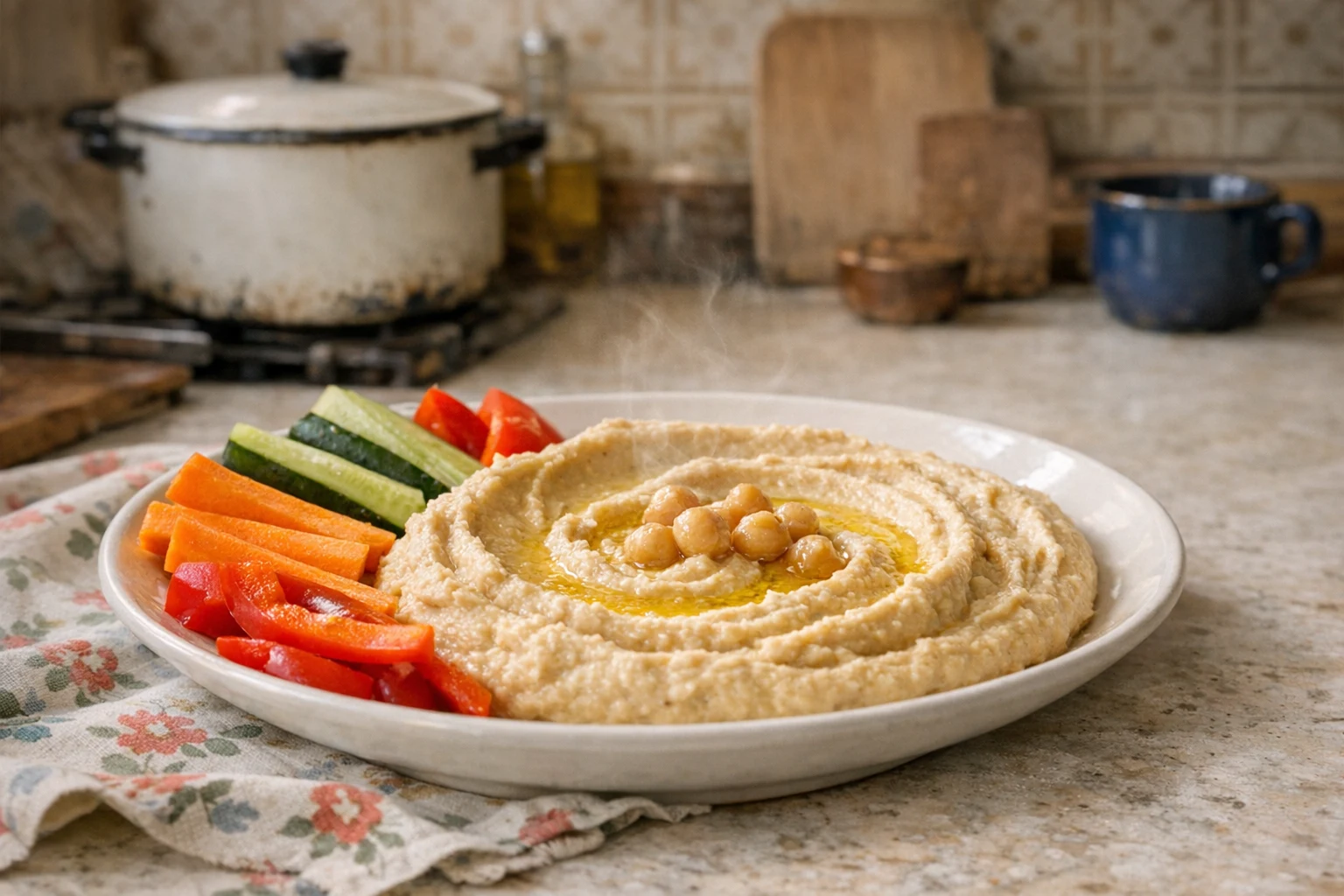 Hummus (Kichererbsenaufstrich)