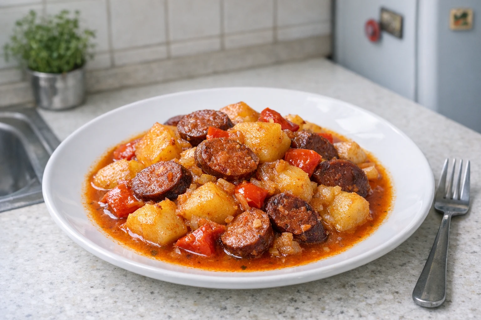 Paprikás krumpli (Kartoffelpaprikasch)