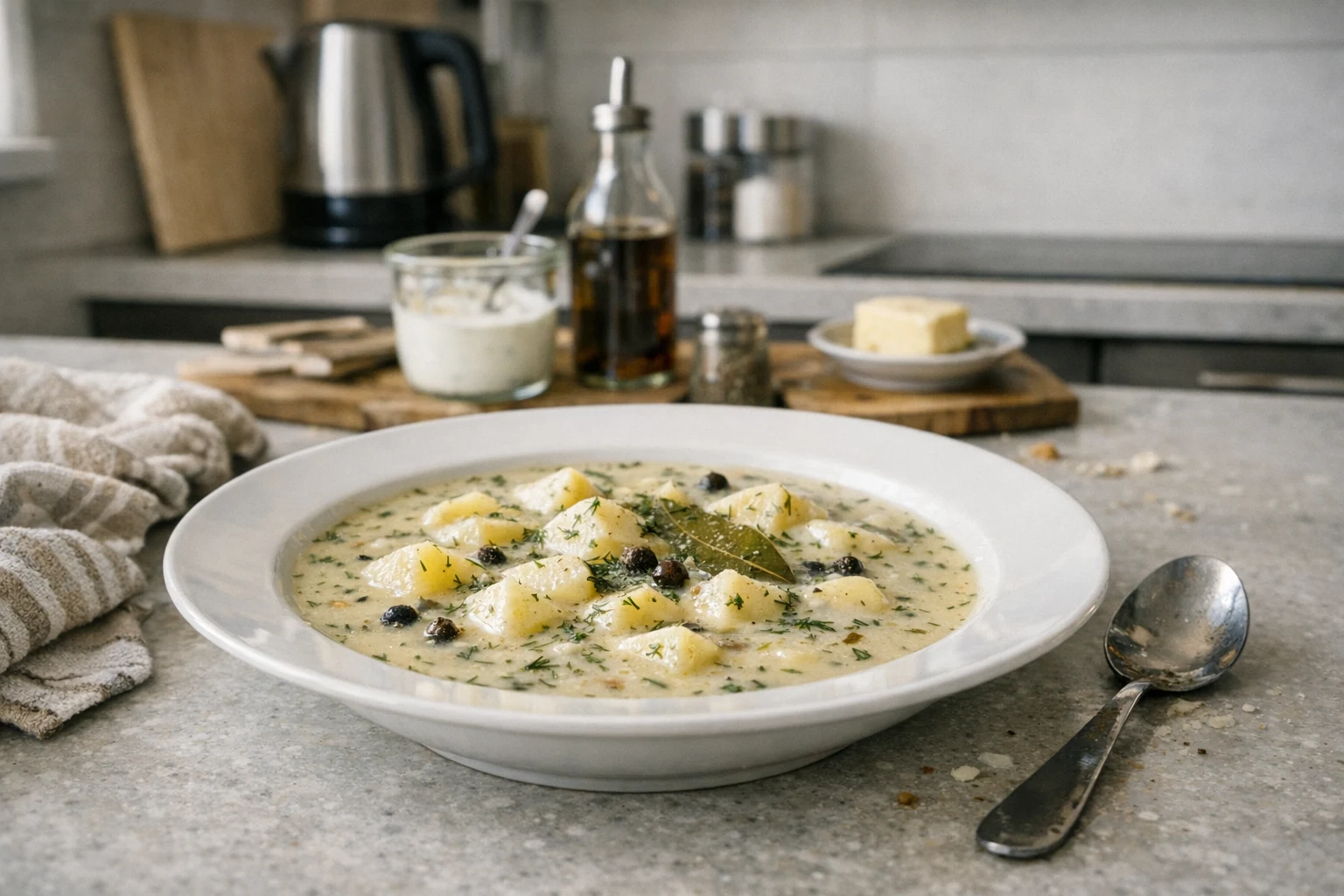 Saure Kartoffelsuppe