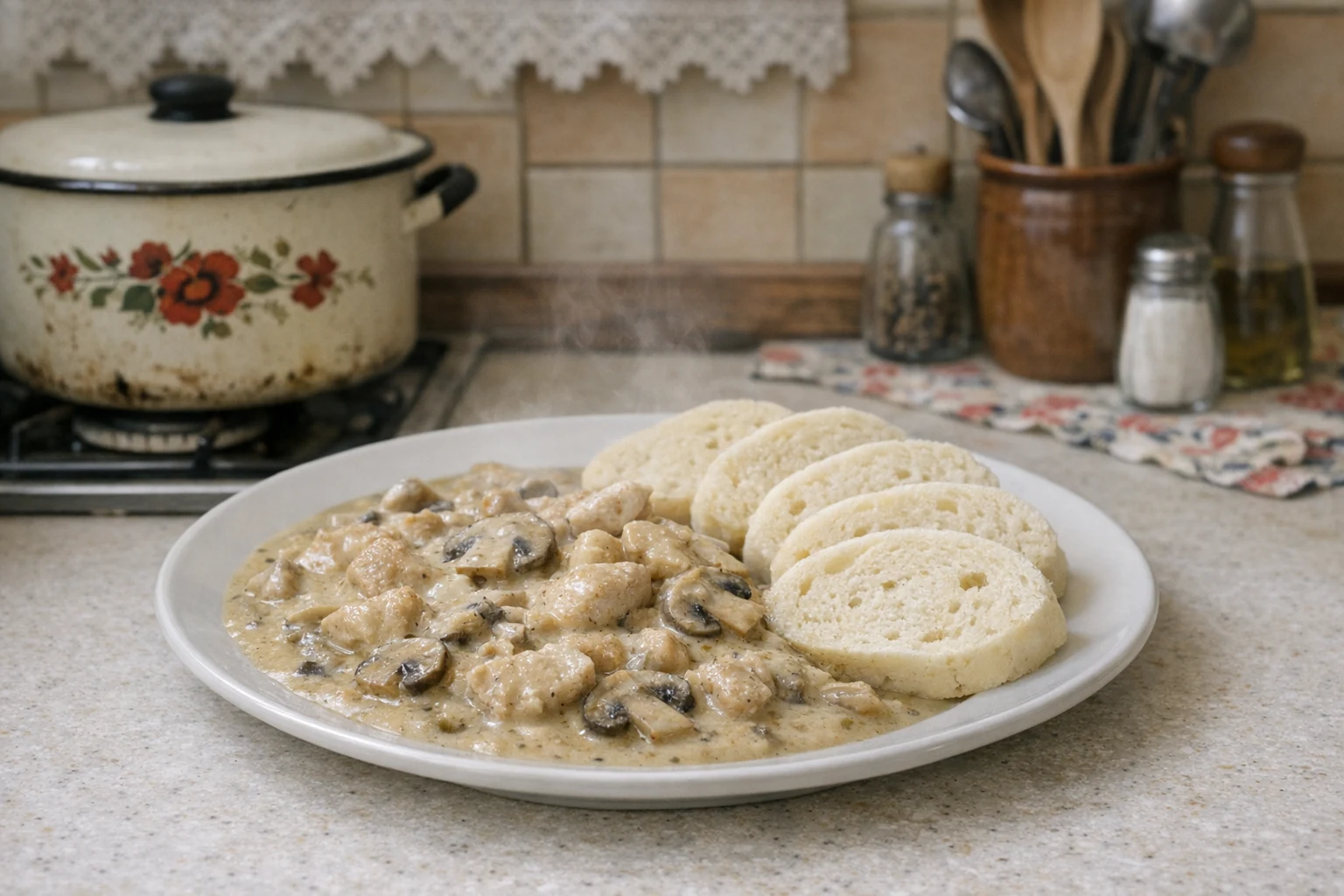 Käse-Champignon-Sauce