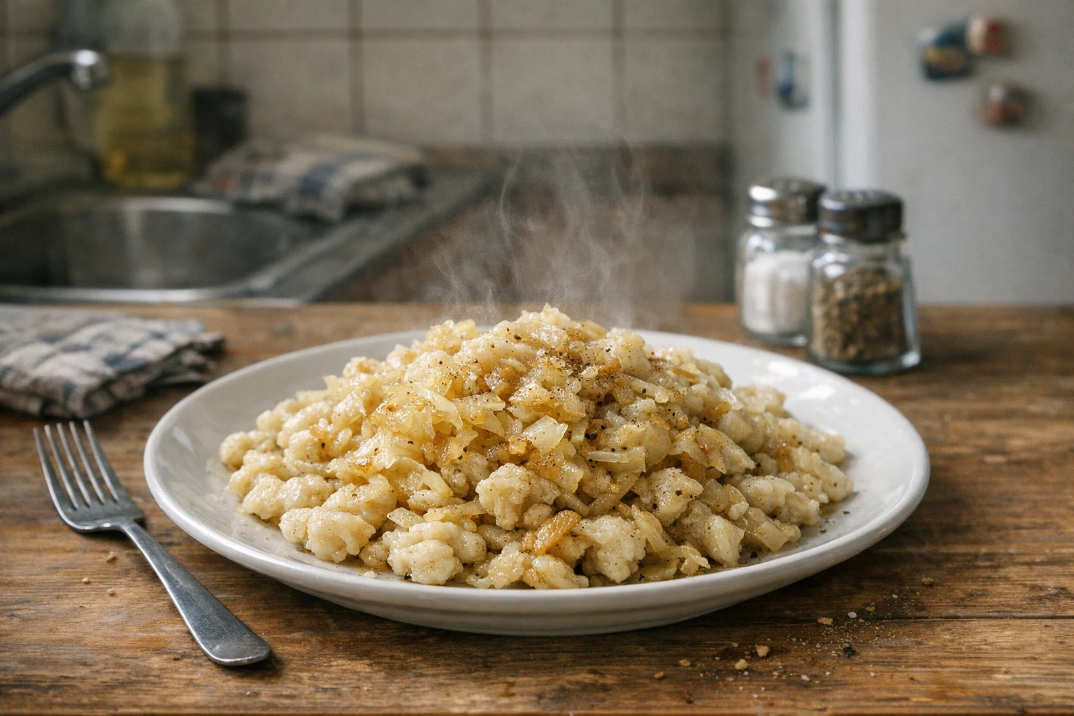 Halušky mit Weißkohl