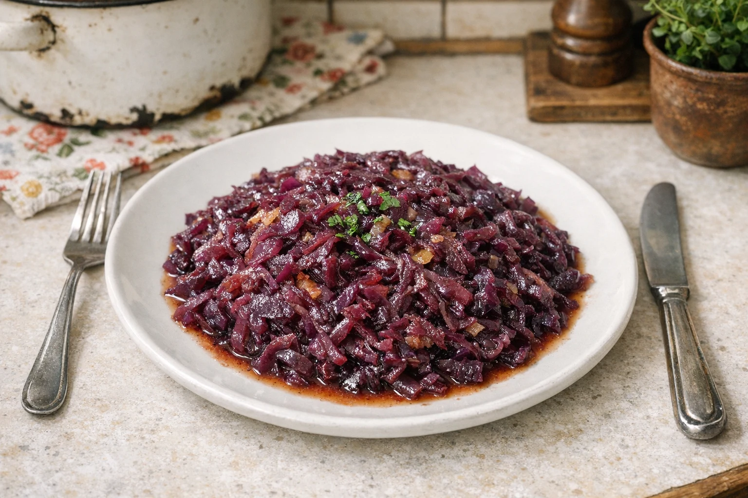Geschmorter Rotkohl