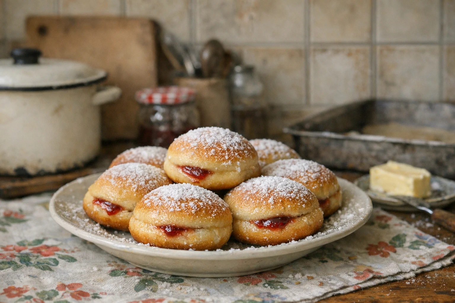 Hausgemachte Ofenkrapfen