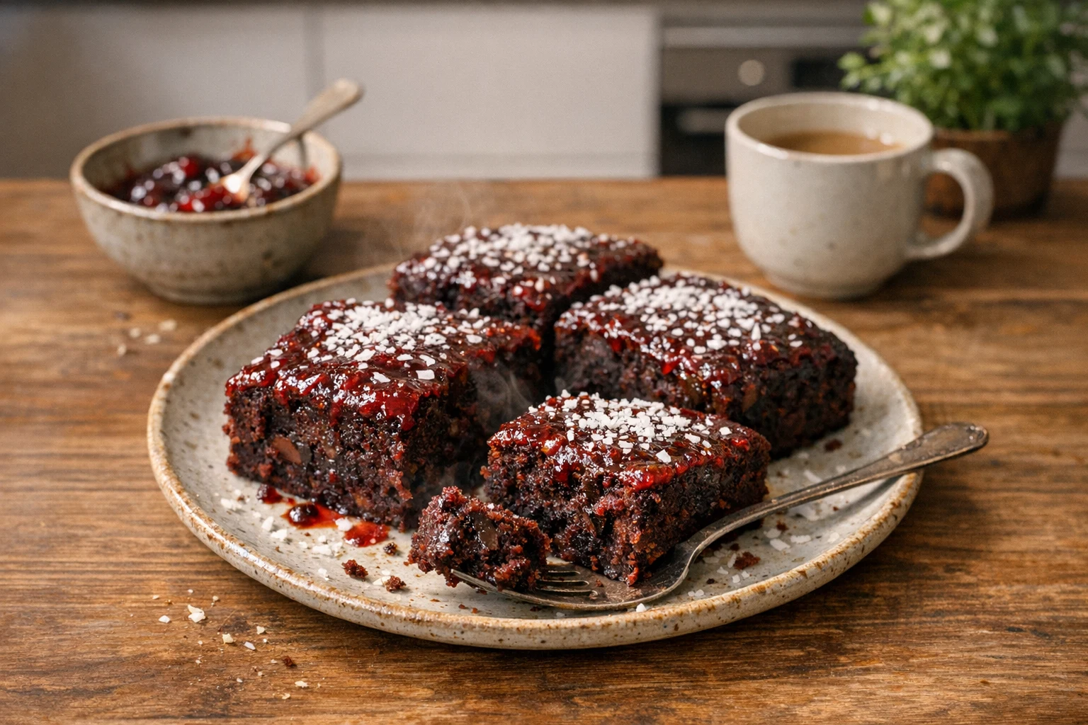Rote-Bete-Kuchen mit Schokolade