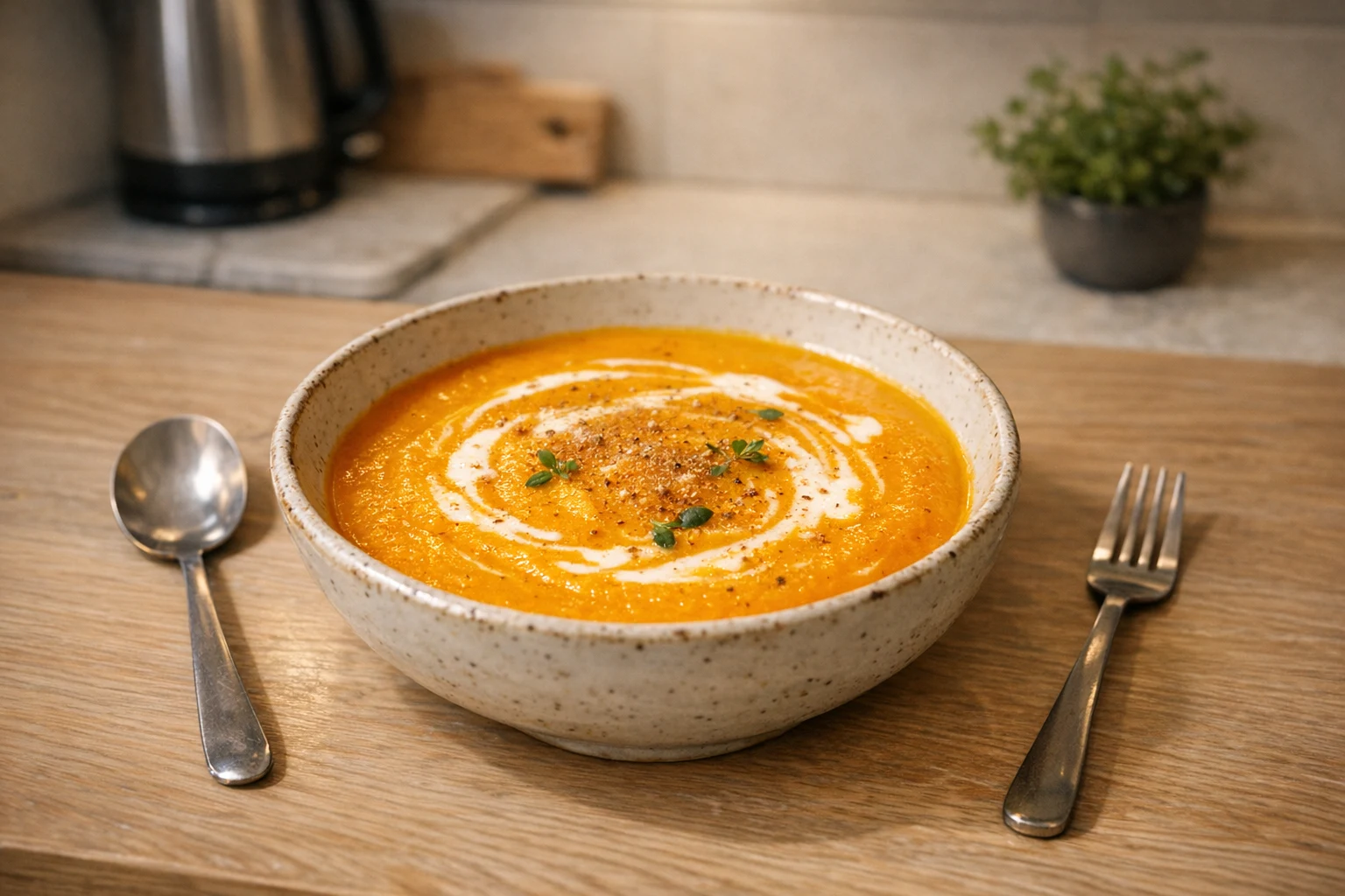Hokkaido-Kürbissuppe