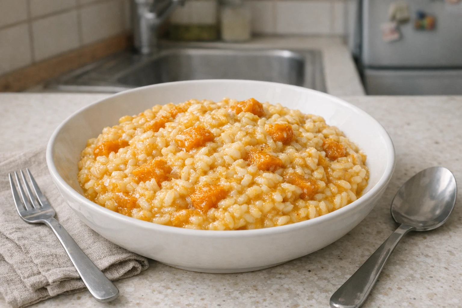 Cremiges Kürbisrisotto