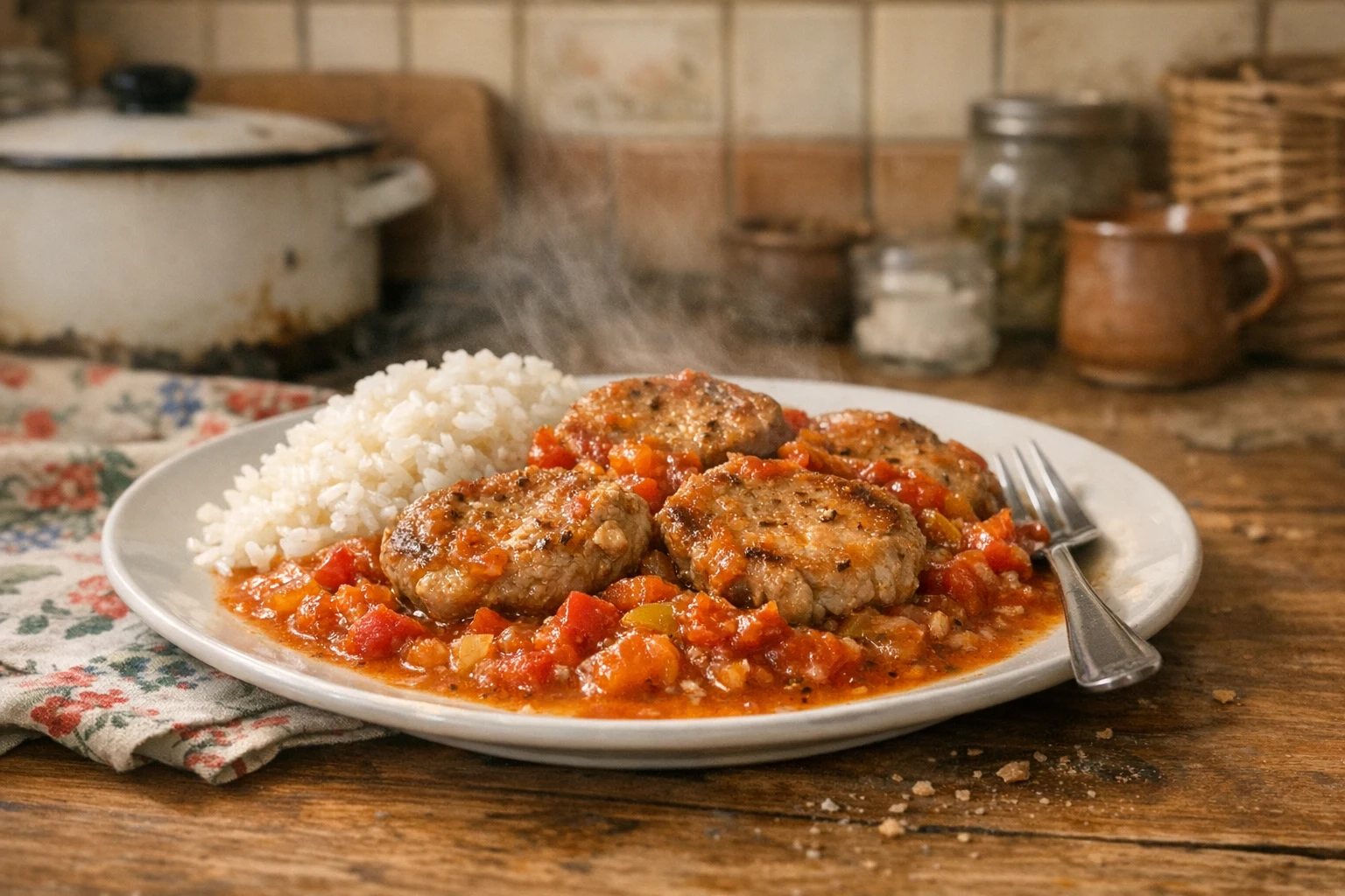 Schweinemedaillons in Letscho-Sauce