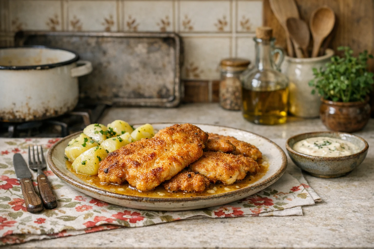 Hähnchenbrust in saurer Sahne