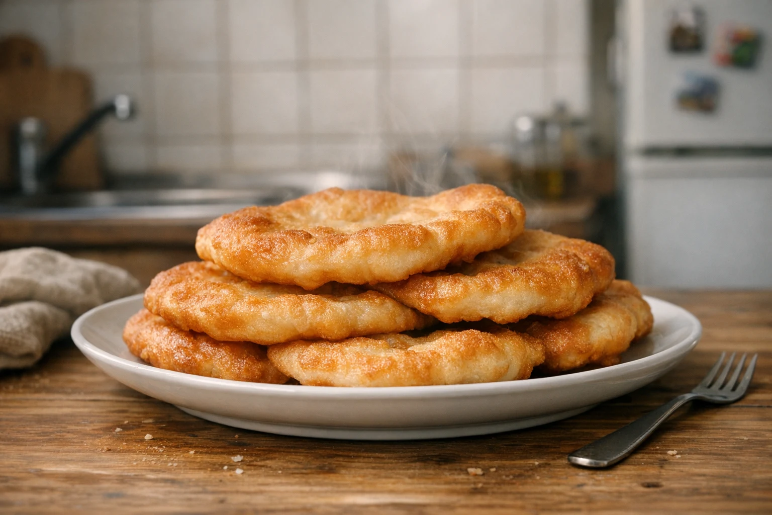 Schnelle Lángos ohne Gehzeit