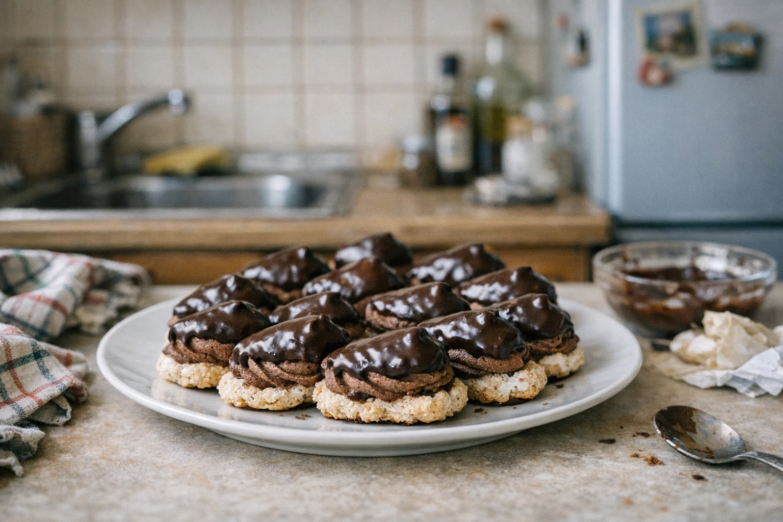 Pariser Hörnchen mit Pariser Creme