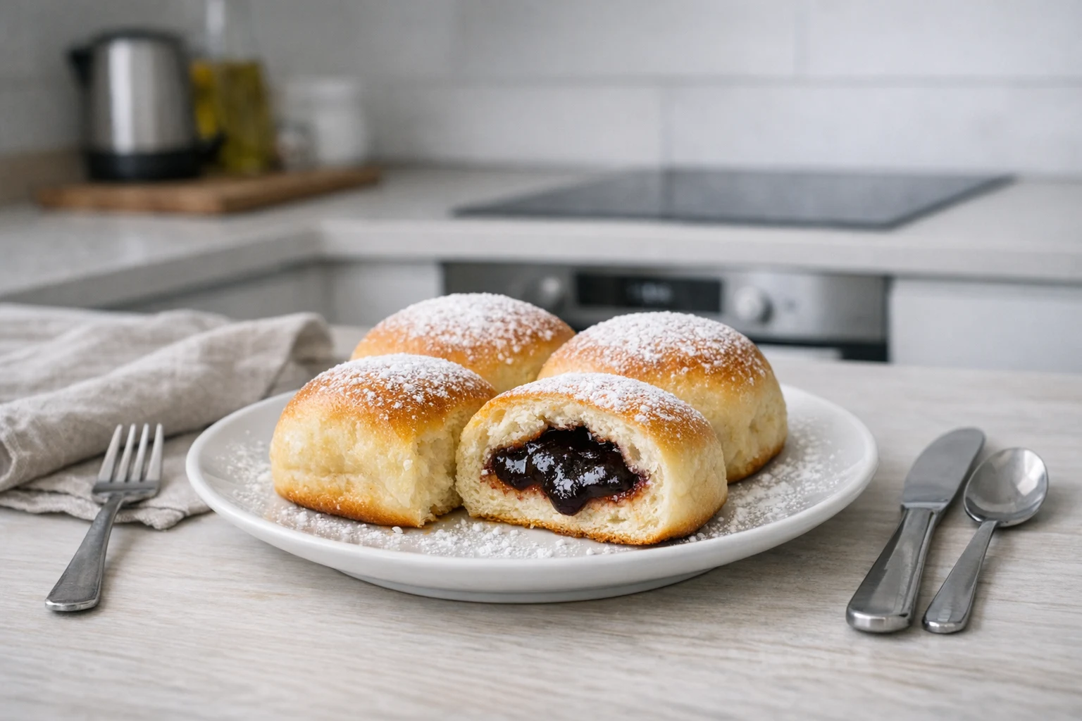 Buchteln mit Pflaumenmus (Vatička)