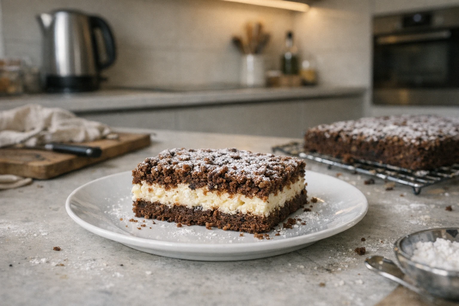 Streuselkuchen mit Quarkfüllung