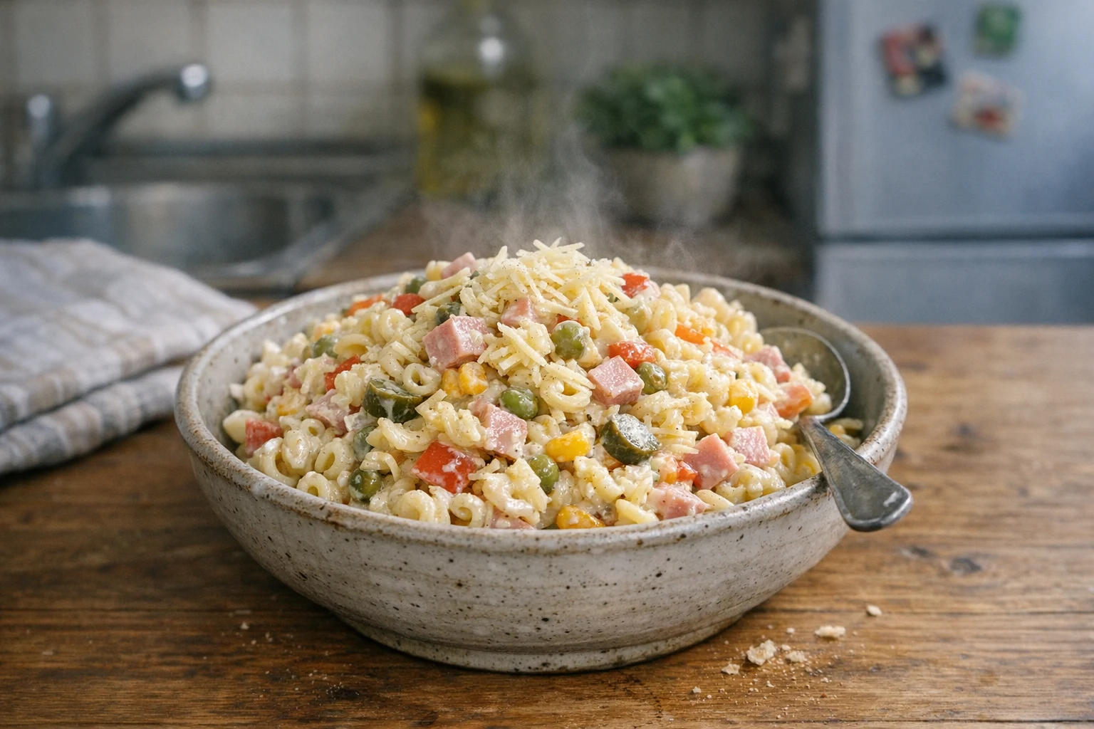 Nudelsalat mit Mayonnaise