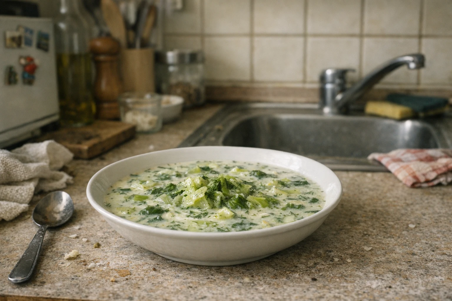 Sommerliche Salatsuppe