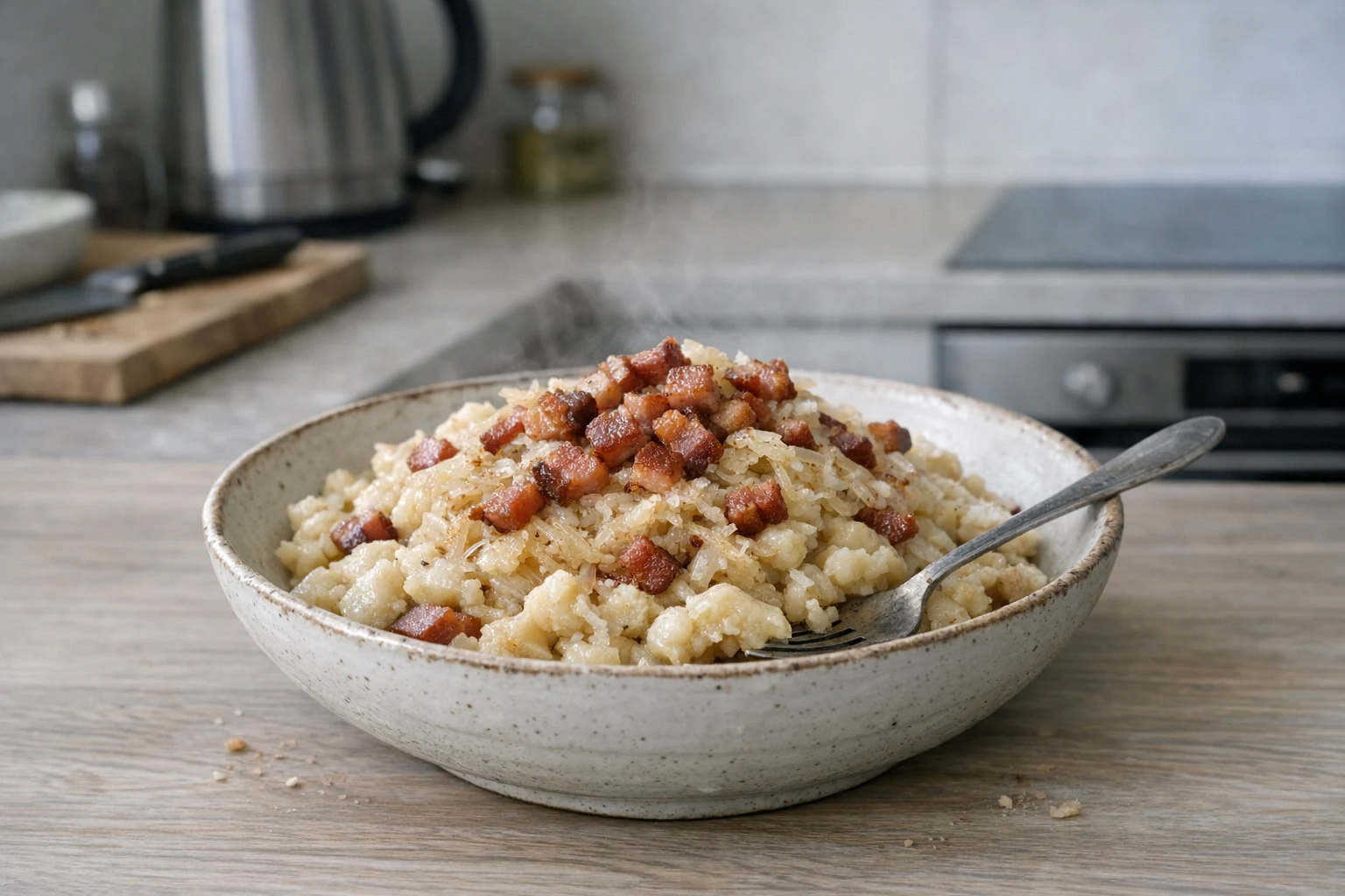 Halušky mit Sauerkraut (Strapačky)